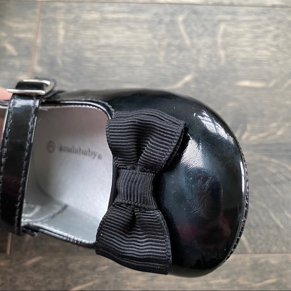 2/$8 Koala Baby Patent Leather shoes size 3 black - Picture 3 of 9